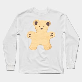 cute teddy bear biscuit - Biscorso Long Sleeve T-Shirt